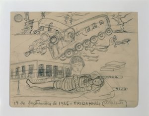 Het ongeluk door Frida Kahlo