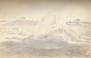 IJs nabij de Fram, 4 juli 1894, 1897 door Fridtjof Nansen