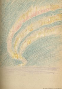Stromen van het noorderlicht, 28 november 1893. Pastelschets, 1893 1897