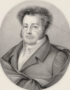 Portret van de componist Heinrich Marschner 1795-1861