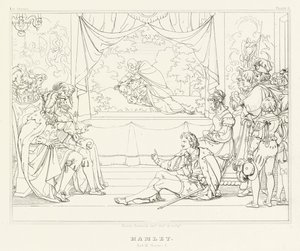 Hamlet, Act III, Scene 2 (gravure)