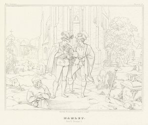 Hamlet, Act V, Scene 1 (gravure)