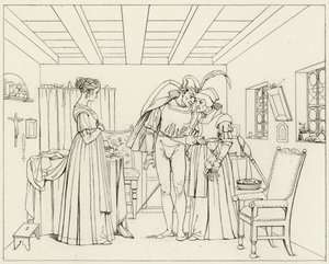 Illustratie voor Goethes Faust door Friedrich August Moritz Retzsch