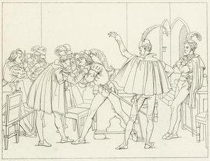Illustratie voor Goethes Faust door Friedrich August Moritz Retzsch
