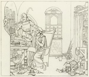 Illustratie voor Goethes Faust door Friedrich August Moritz Retzsch