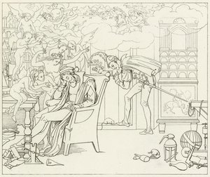 Illustratie voor Goethes Faust door Friedrich August Moritz Retzsch