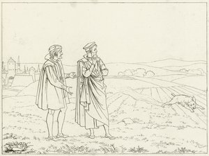 Illustratie voor Goethes Faust door Friedrich August Moritz Retzsch