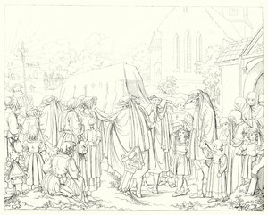 Illustratie voor Schillers Lied von der Glocke door Friedrich August Moritz Retzsch