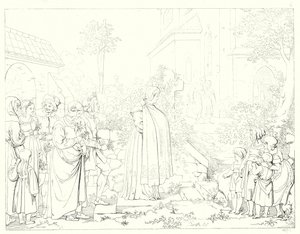 Illustratie voor Schillers Lied von der Glocke door Friedrich August Moritz Retzsch