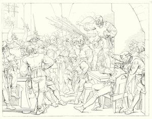 Illustratie voor Schillers Lied von der Glocke door Friedrich August Moritz Retzsch