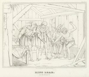 Koning Lear, Act III, Scene 6 (gravure)