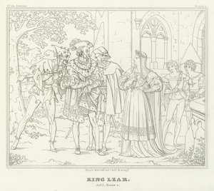 Koning Lear, Act I, Scene 4 (gravure)