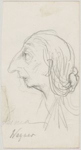 Karikatuur van Cosima Wagner