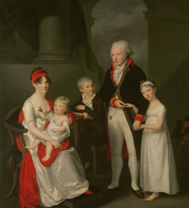 Marc Andre Souchay (1759-1814) en Zijn Familie, c.1805 door Friedrich Carl Groger