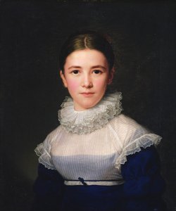 Portret van Lina Groger, de pleegdochter van de kunstenaar, 1815 door Friedrich Carl Groger