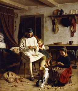 Huishoudelijke taken door Friedrich Edouard Meyerheim