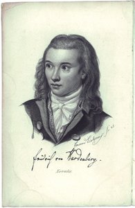 Portret van de dichter Novalis 1772-1801 door Friedrich Eduard Eichens