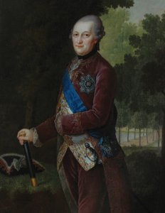 Portret van Peter von Biron 1724-1800, Hertog van Koerland en Semigallia, 1781