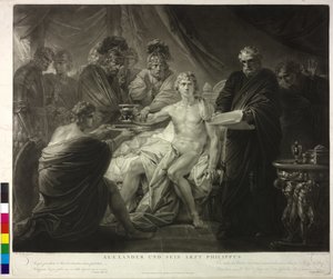 Alexander de Grote en zijn arts Philip door Friedrich Heinrich Fuger
