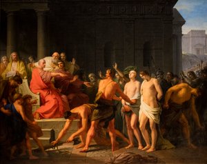 Brutus die zijn zonen ter dood veroordeelt