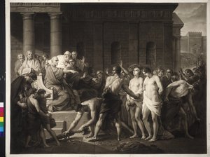 Brutus veroordeelt zijn zonen door Friedrich Heinrich Fuger