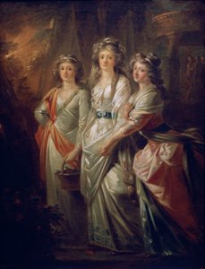 De gravinnen Elisabeth, Christiane en Marie Karoline von Thun door Friedrich Heinrich Fuger
