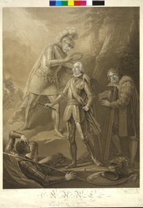 Koning Rudolf I van Habsburg kroont Aartshertog Karl door Friedrich Heinrich Fuger