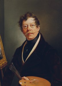 Zelfportret aan de ezel