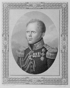 Portret van Groothertog Constantijn Pavlovitsj van Rusland 1779-1831, eerste kwart van de 19e eeuw