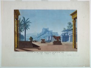 Toneelontwerp door Friedrich Jugel