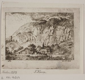 Landschap door Friedrich Kaup