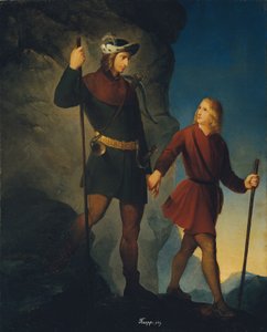 De redding van keizer Maximiliaan I uit de Martinswand door Friedrich Krepp