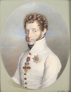 Aartshertog Ludwig Lieder Litho gekleurd door Friedrich Lieder