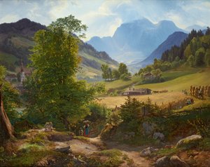 De Ramsau bij Berchtesgaden door Friedrich Loos