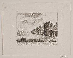 Rivierlandschap door Friedrich Münter