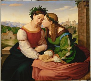 Duitsland en Italië, na 1828 (olieverf op doek) door Friedrich Overbeck
