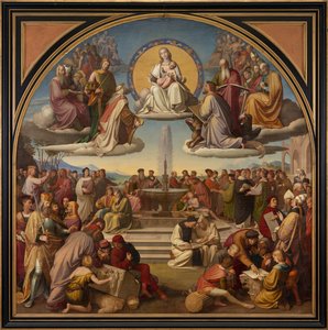 De Triomf van Religie in de Kunsten door Friedrich Overbeck