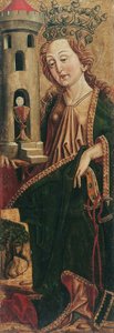Heilige Barbara (binnenzijde) en Heilige Kassian (buitenzijde)