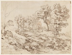 La Serpentara bij Olevano, 1829 door Friedrich Preller