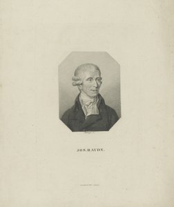Portret van de componist Joseph Haydn 1732-1809, 1818 door Friedrich Wilhelm Bollinger