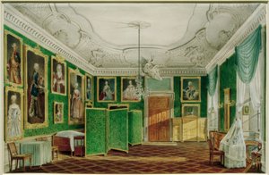 Berlijns stadspaleis, slaapkamer van prinses Marie door Friedrich Wilhelm Klose