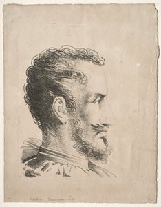 Profielhoofd door Friedrich Wilhelm Reuter