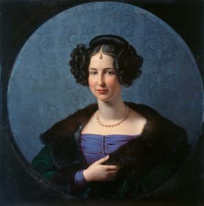 Prinses Luise van Anhalt-Bernburg 1799-1882, ca. 1840 door Friedrich Wilhelm von Schadow