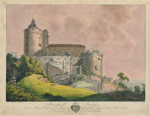 Bergfeste Stolpen, ca. 1800 door Friedrich or Johann Friedrich Wizani