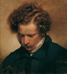 De schilder Eduard Bendemann door Friedrich von Amerling