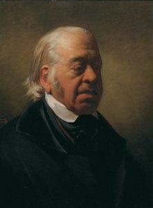 De schilder Johann Nepomuk Schödlberger door Friedrich von Amerling