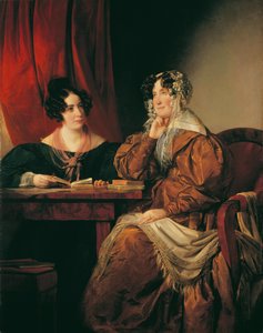 Henriette barones Pereira-Arnstein (1780-1859) met haar dochter Flora (1814-1882) door Friedrich von Amerling