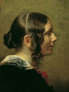 Luise Pfeiffer-Nathusius door Friedrich von Amerling