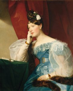 Portret van Julie von Woyna, geboren Freiin von Krieg-Hochfelden, later Benedek (1811-1895), door Amerling, Friedrich Ritter von (1803-1887) door Friedrich von Amerling