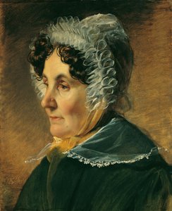 Theresia Amerling, moeder van de kunstenaar door Friedrich von Amerling
